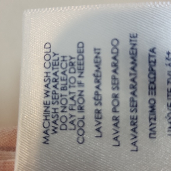 CHAPS NWT Orange Tie Dye Short Sleeve Cotton Modal Henley Shirt - Picture 7 of 10